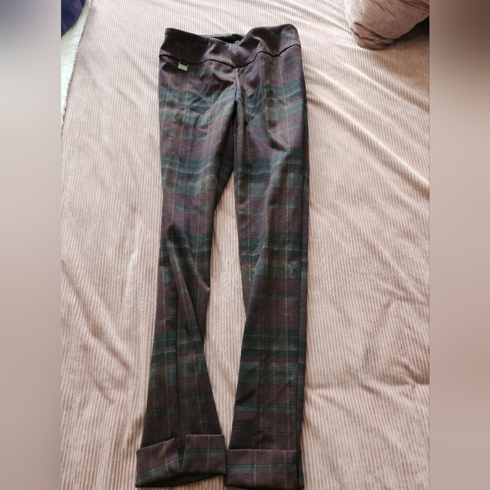 Lisette Plaid Fitted Pants